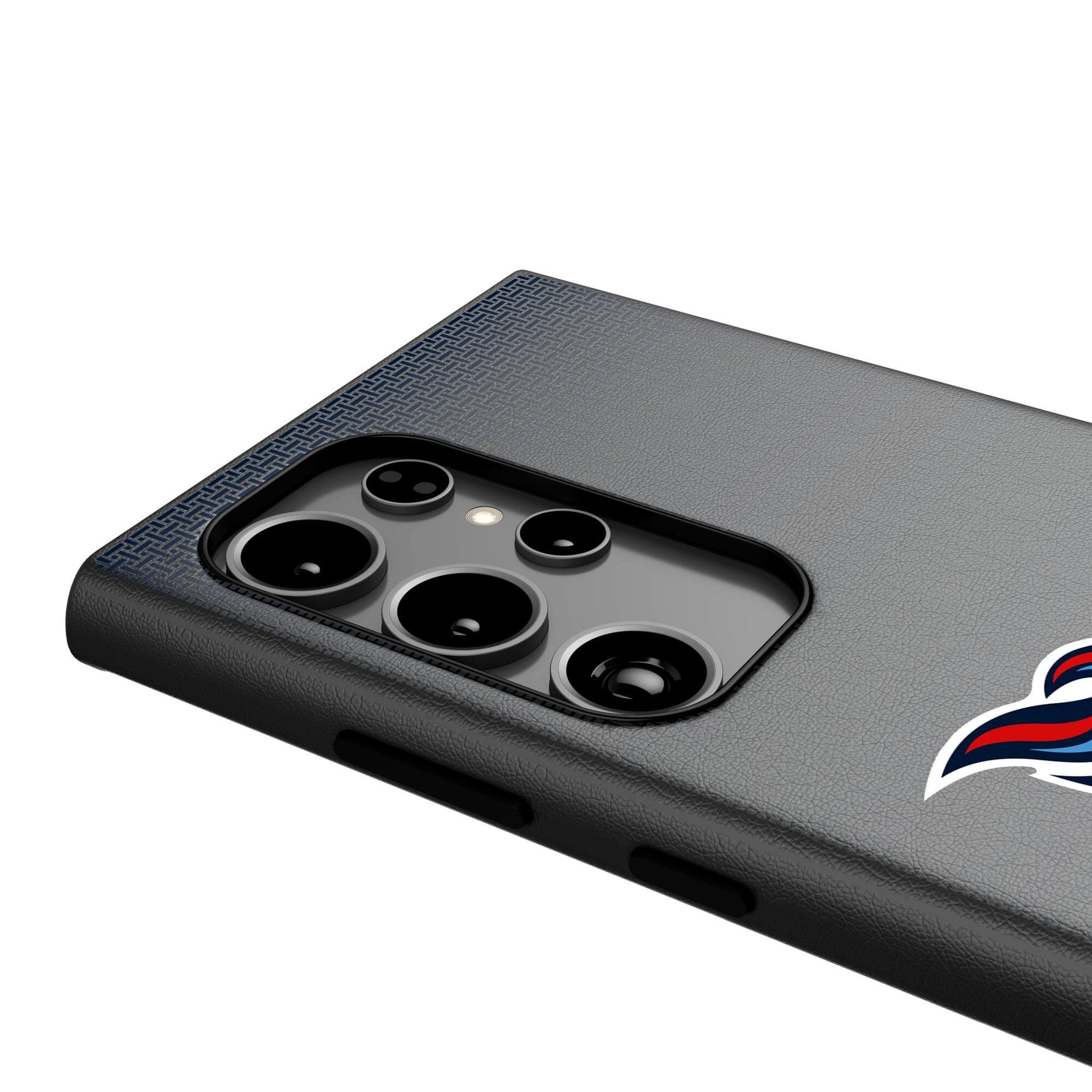 Alt View 3. Keyscaper - Tennessee Titans Linen Galaxy Magnetic Bump Case - S25 - Black.