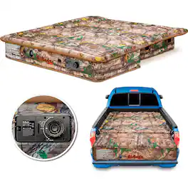 Pittman Outdoors - Truck Bed Air Mattress with Pump for Short Truck Beds, 5', Camo - Camouflage