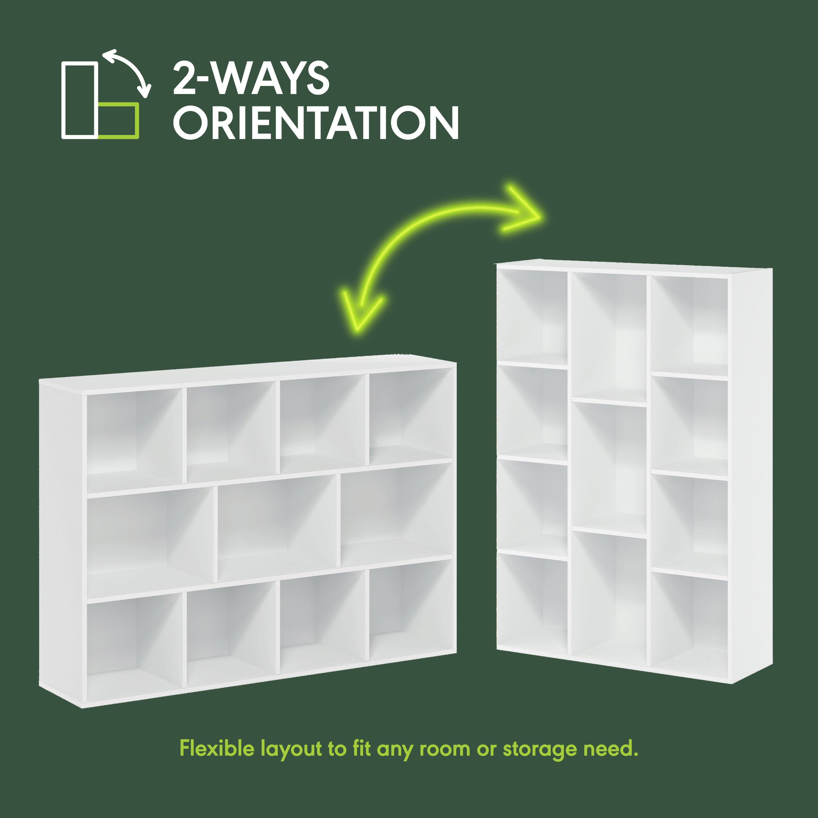 2-WAYS ORIENTATION  
Flexible layout to fit any room or storage need.