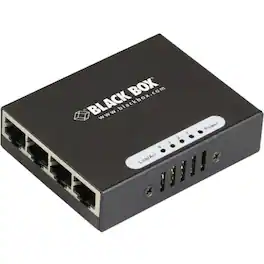 Black Box Network Services - USB-Powered Gigabit 4-Port Switch with EU Power Supply