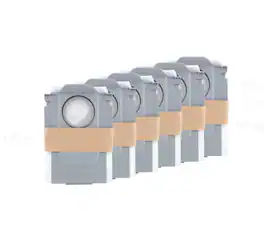 Roborock - 6-Pack Disposable Dust Bags for Robot Vacuum Cleaner for Qrevo Curv 5A1,Qrevo Curv 5XC,QR T78 - White