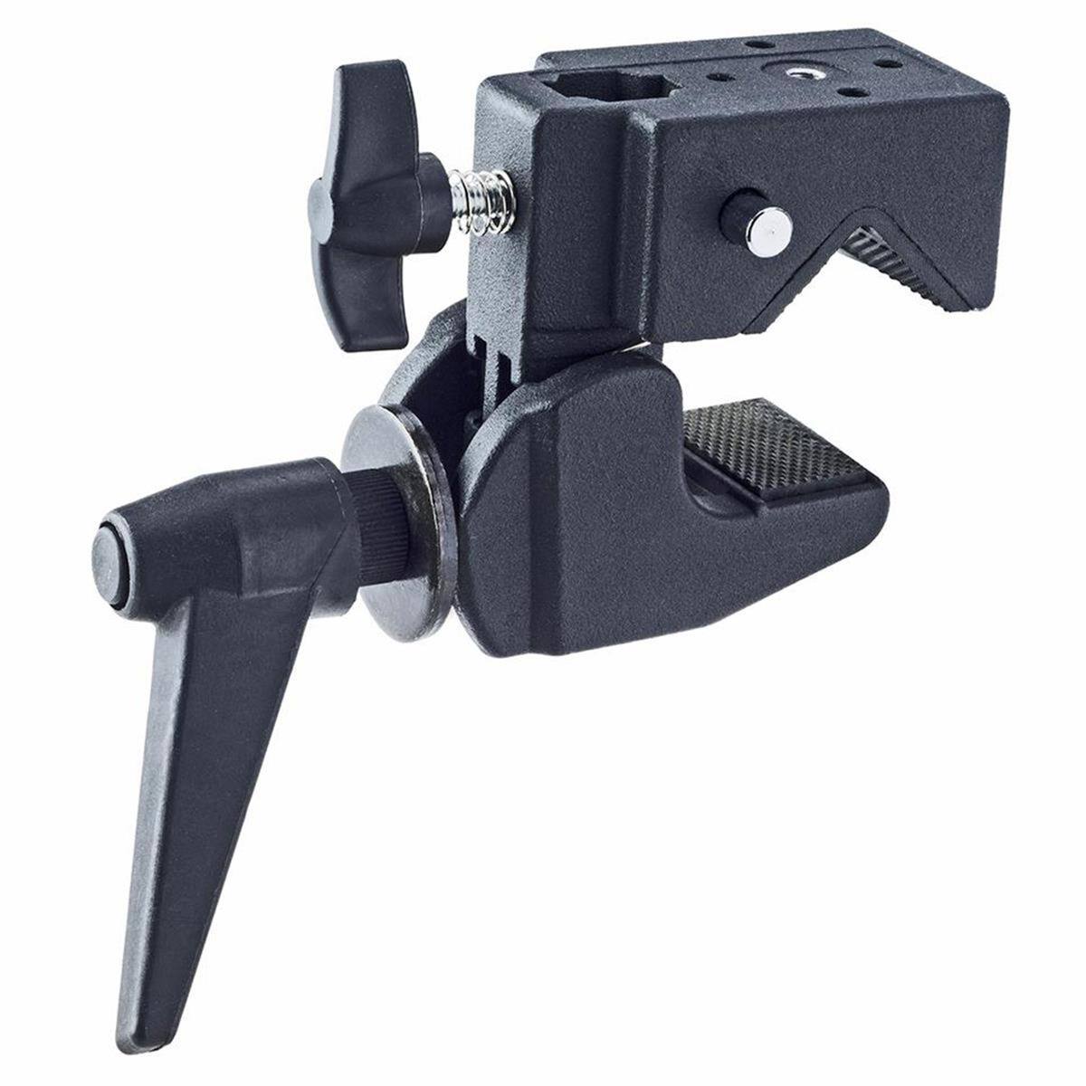 Alt View 6. Flashpoint - Flashpoint Background Holder Triple Hooks, Pair, Black, Bundle with 2x Super Clamp and Bumpers.