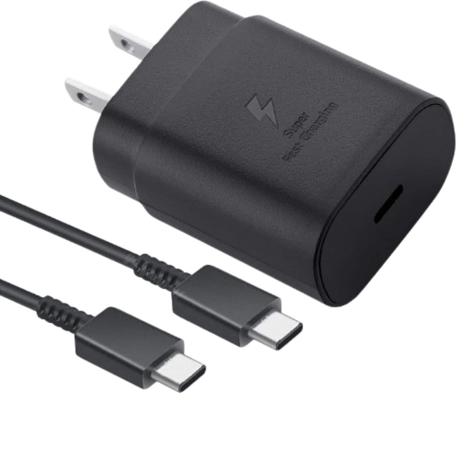 Stock Preferred - 25W USB-C PD Fast Charger with Type-C Cable - Black