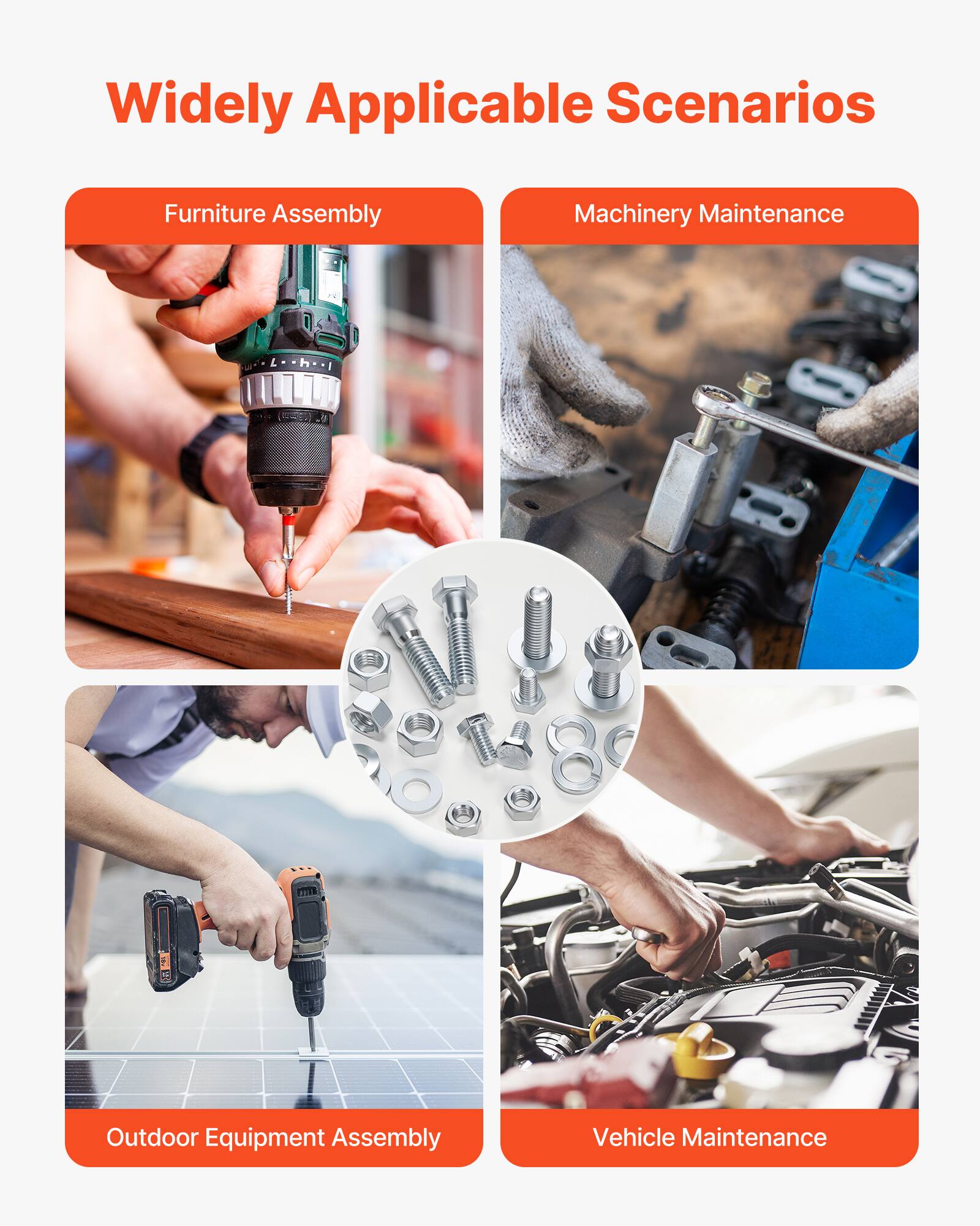 Widely Applicable Scenarios

- Furniture Assembly
- Machinery Maintenance
- Outdoor Equipment Assembly
- Vehicle Maintenance