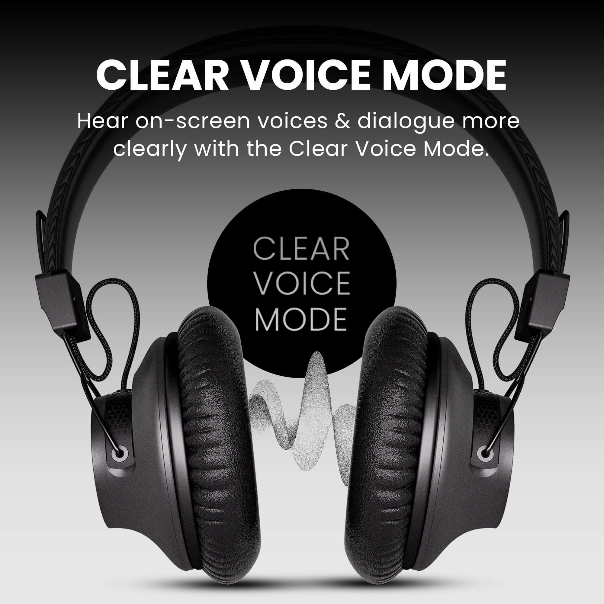 Alt View 1. Avantree - Audition 3 - Bluetooth Over-Ear Headphones with Wireless Charging Dock.