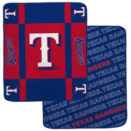 Pegasus - Texas Rangers 60- x 70- Reverse Block Double-Sided Ultra Cozy Blanket - Multicolor