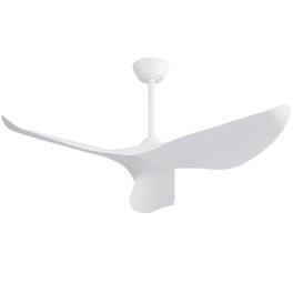 APRILSOUL - 38-in DC Ceiling Fan Remote 6 Speed Reversible Quiet Energy Efficient - White
