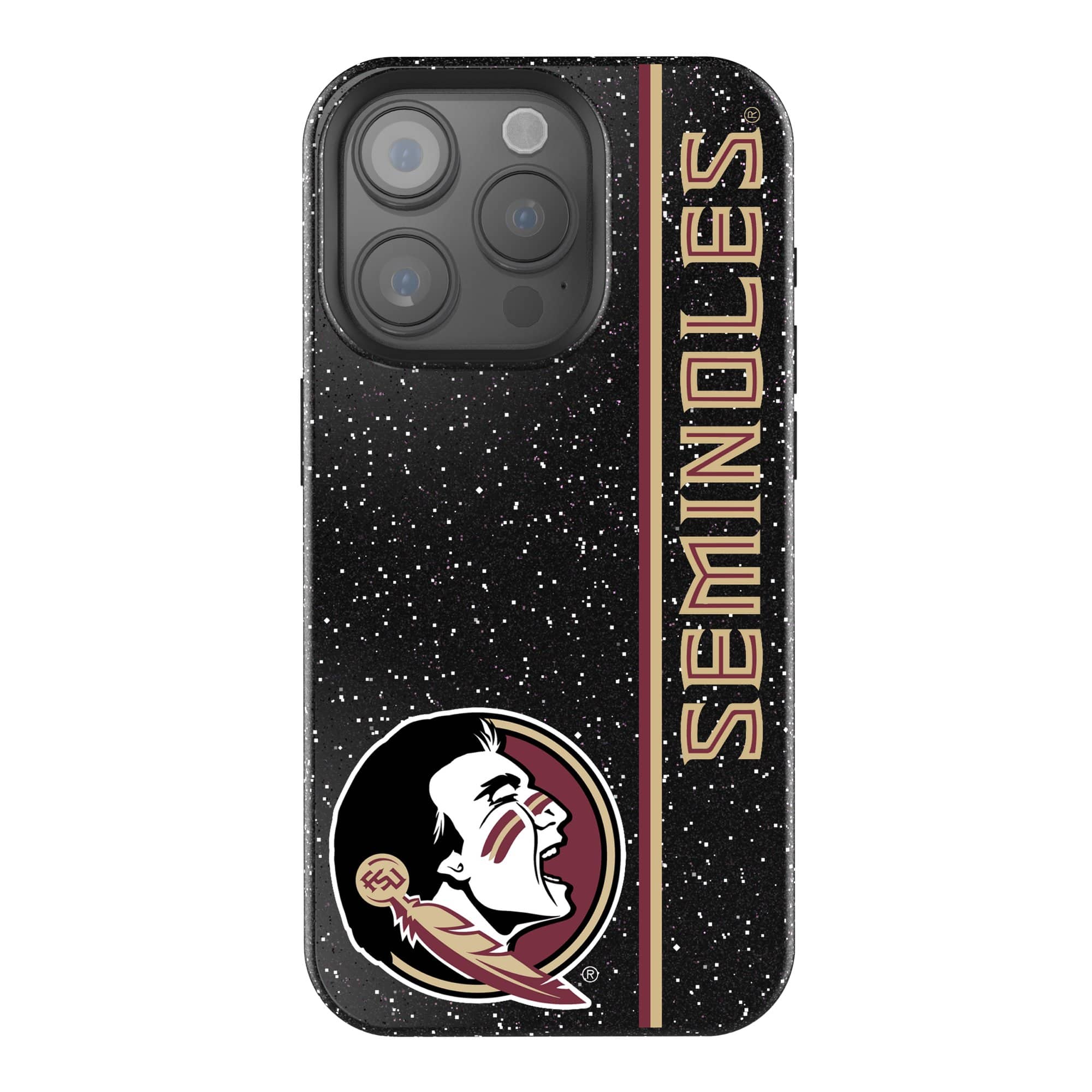 Keyscaper - NCAA - Florida State Seminoles iPhone Bling Case - 14 - Black