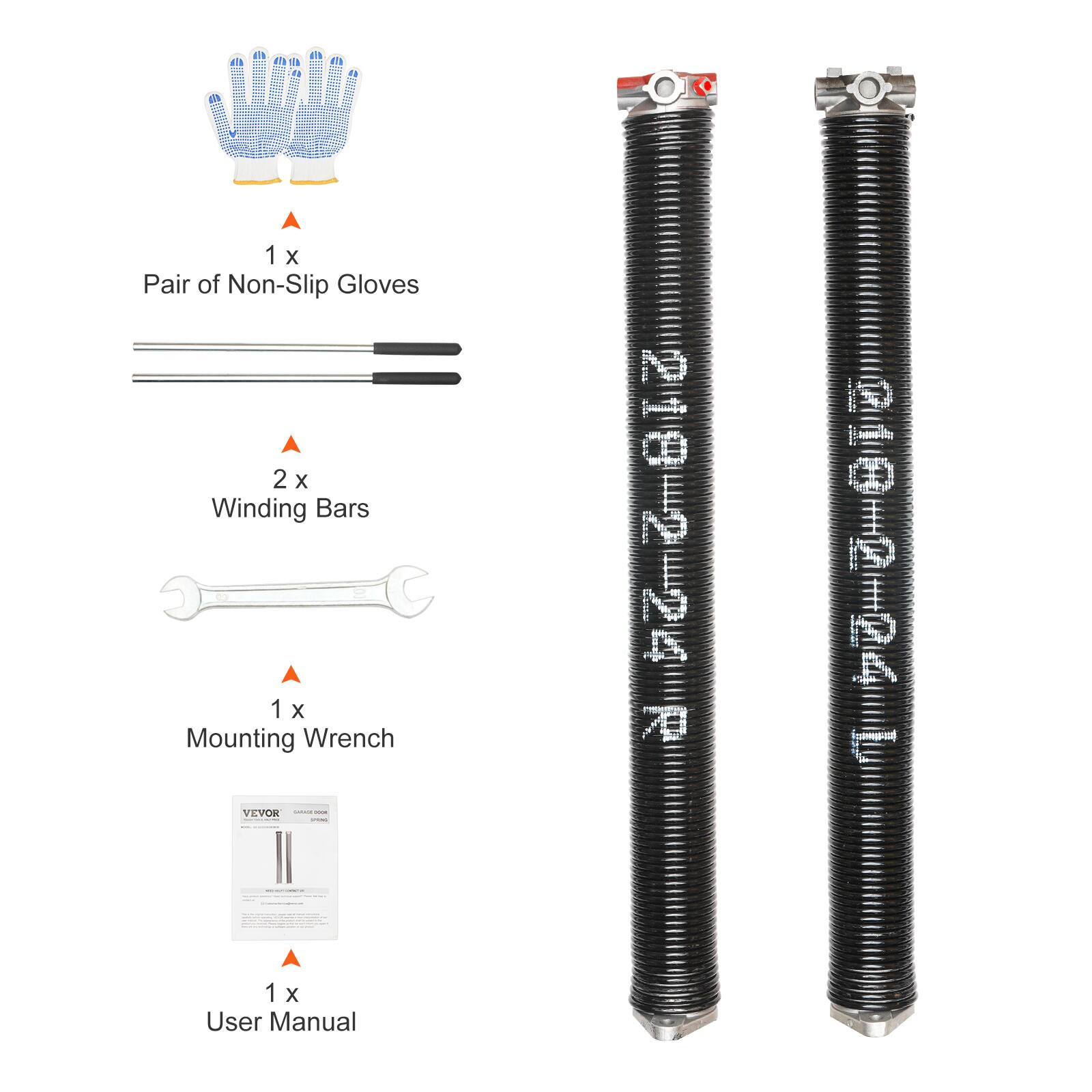 1 x Pair of Non-Slip Gloves  
2 x Winding Bars  
1 x Mounting Wrench  
1 x User Manual