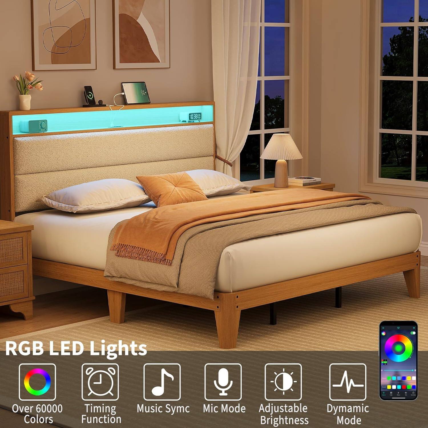RGB LED Lights

- Over 60000 Colors
- Timing Function
- Music Sync
- Mic Mode
- Adjustable Brightness
- Dynamic Mode
