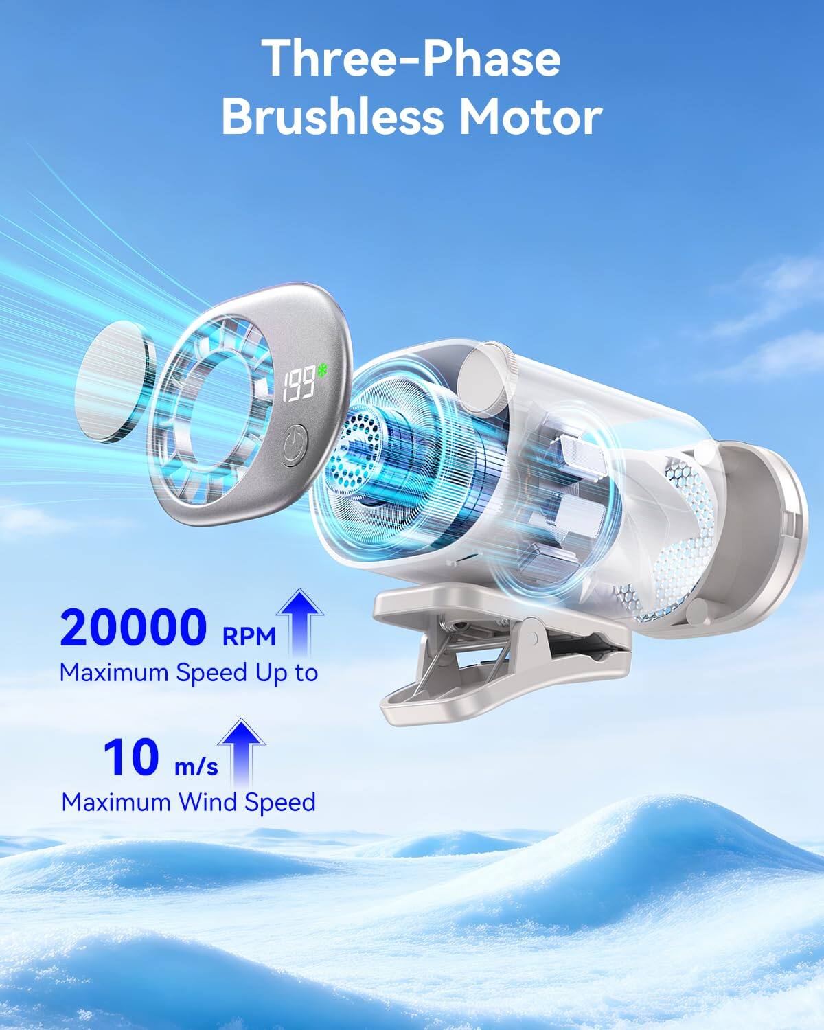 Three-Phase Brushless Motor

20000 RPM Maximum Speed

Up to 10 m/s Maximum Wind Speed