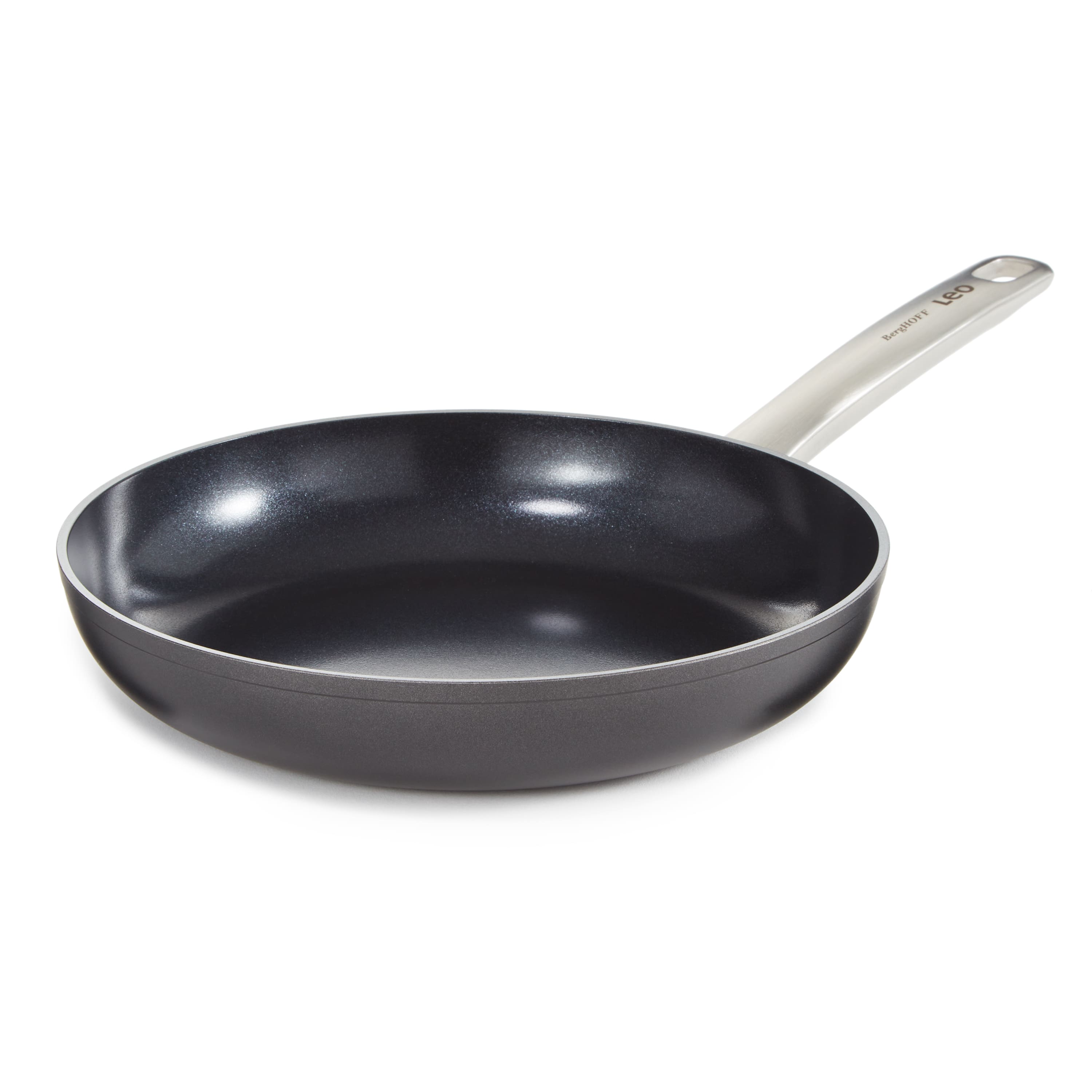 BergHOFF - Leo Graphite Nonstick Ceramic Frying Pan 10", Sustainable Recycled Material - Black