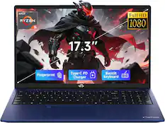 AMD Ryzen 5 Full HD 1080 17.3" Fingerprint - Type-C PD Charger Backlit keyboard