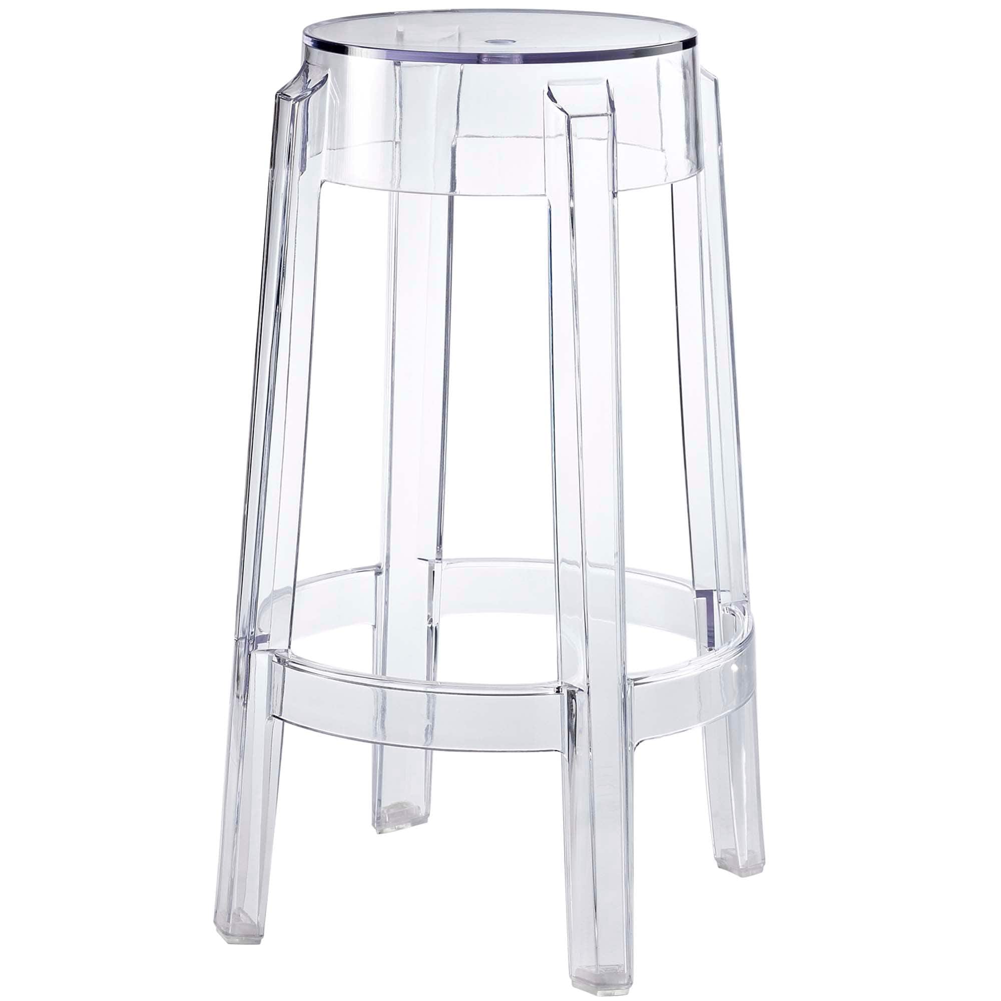 Casper Backless Counter Stool by Modway - Clear