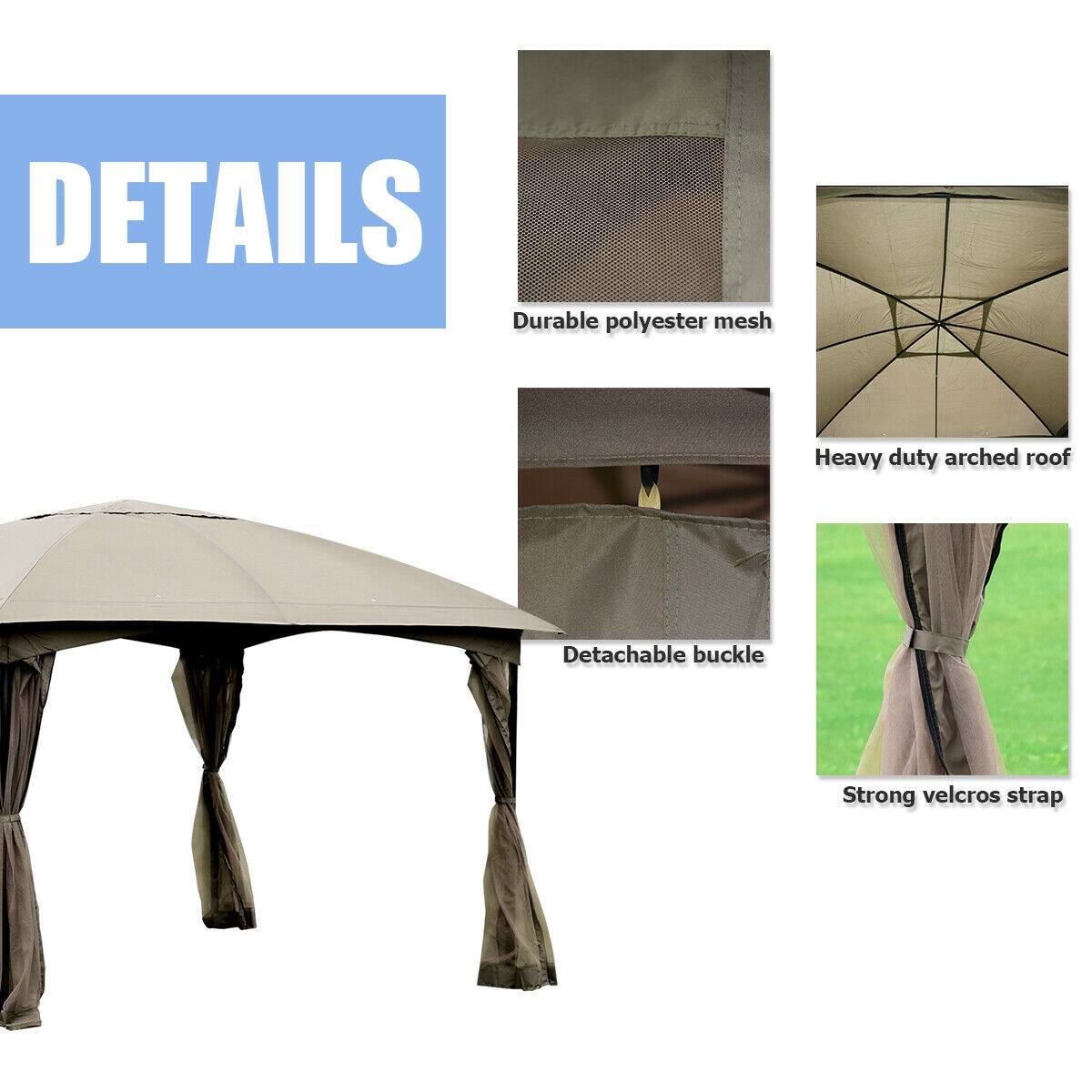 DETAILS  
- Durable polyester mesh  
- Heavy duty arched roof  
- Detachable buckle  
- Strong velcro strap