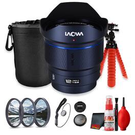 Bundle - Venus Optics Laowa 12mm f/2.8 Lite Zero-D AF Lens for Sony E Pro - Black