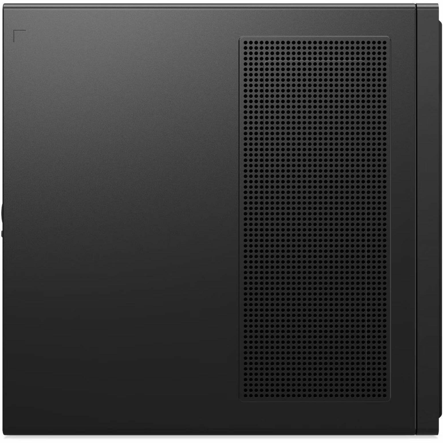 Alt View 4. Lenovo - Lenovo ThinkCentre M90q Gen 6 13AC001YUS Desktop Computer - Intel Core Ultra 7 265 - 16 GB - 512 GB PCI Express NVMe 4.0 - Black.