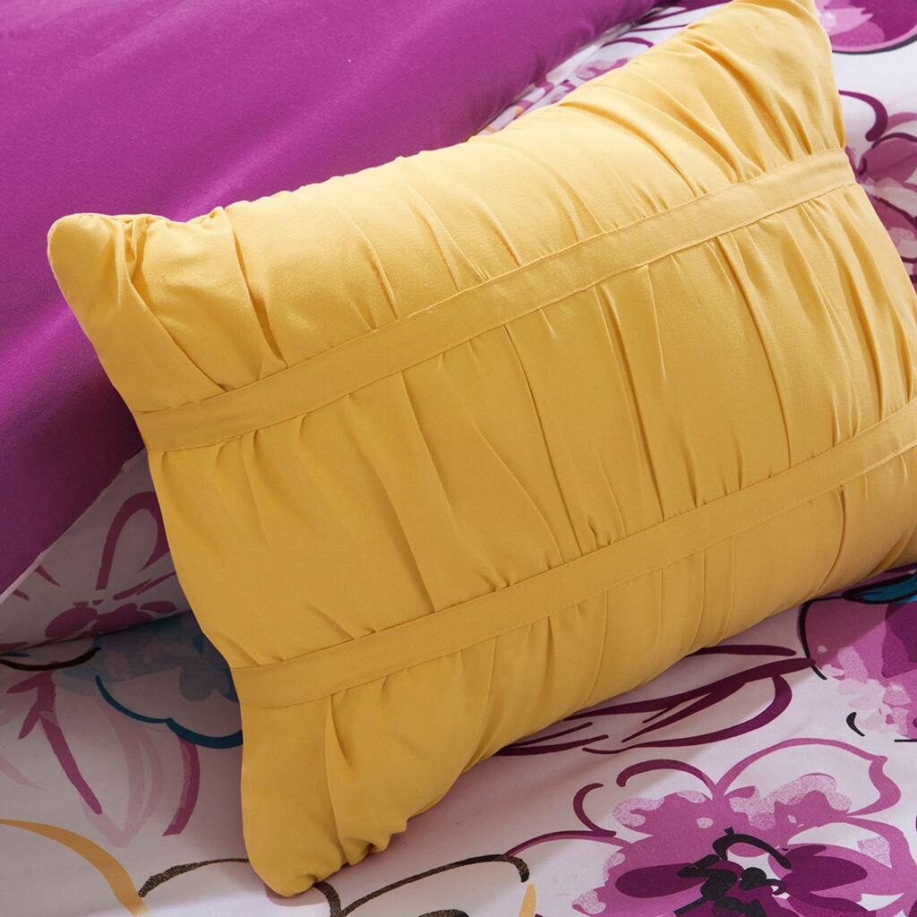 Alt View 2. Gracie Mills - Gracie Mills Lysandra Floral Print Comforter Set - Blue.