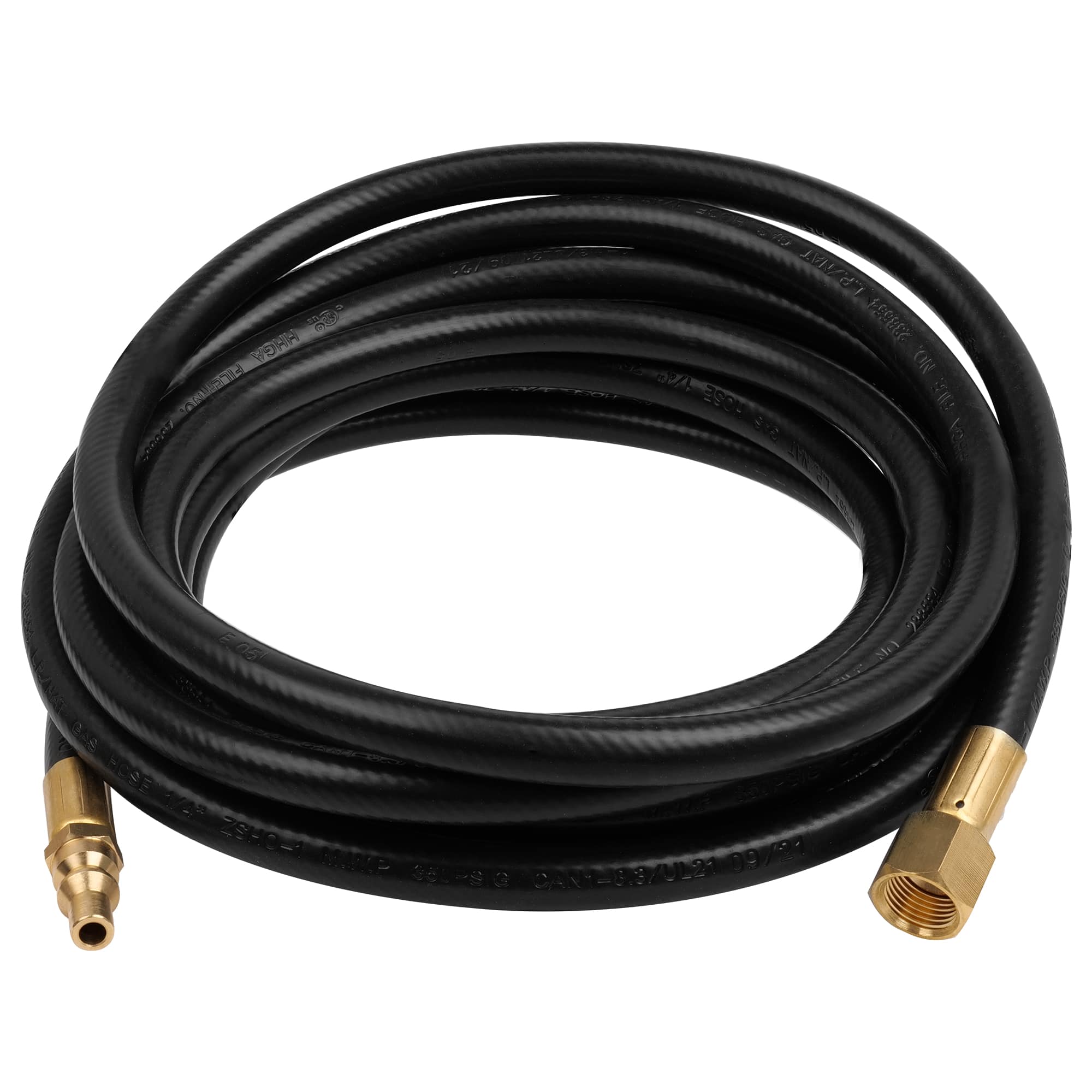 "Empava - 15ft Propane Hose Adapter – 3/8"" Female Flare to 1/4"" Male Plug for RV Grills, Heaters & Stoves (CSA Certified) - Black" price history on PriceWatchPro