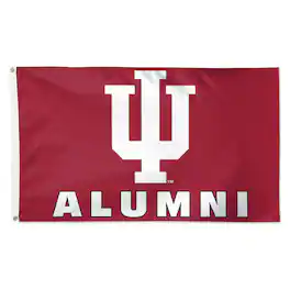 WinCraft - Indiana Hoosiers 3' x 5' Single-Sided Deluxe Alumni School Supporter Flag - Multicolor
