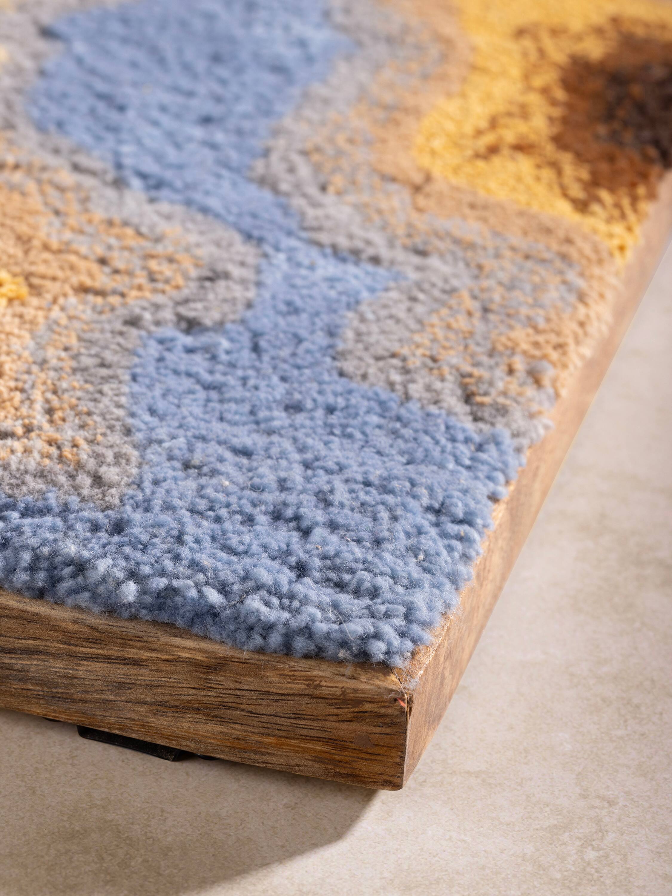 Angle. GAURI KOHLI - Farida Tufted Wall Art - Multicolored.