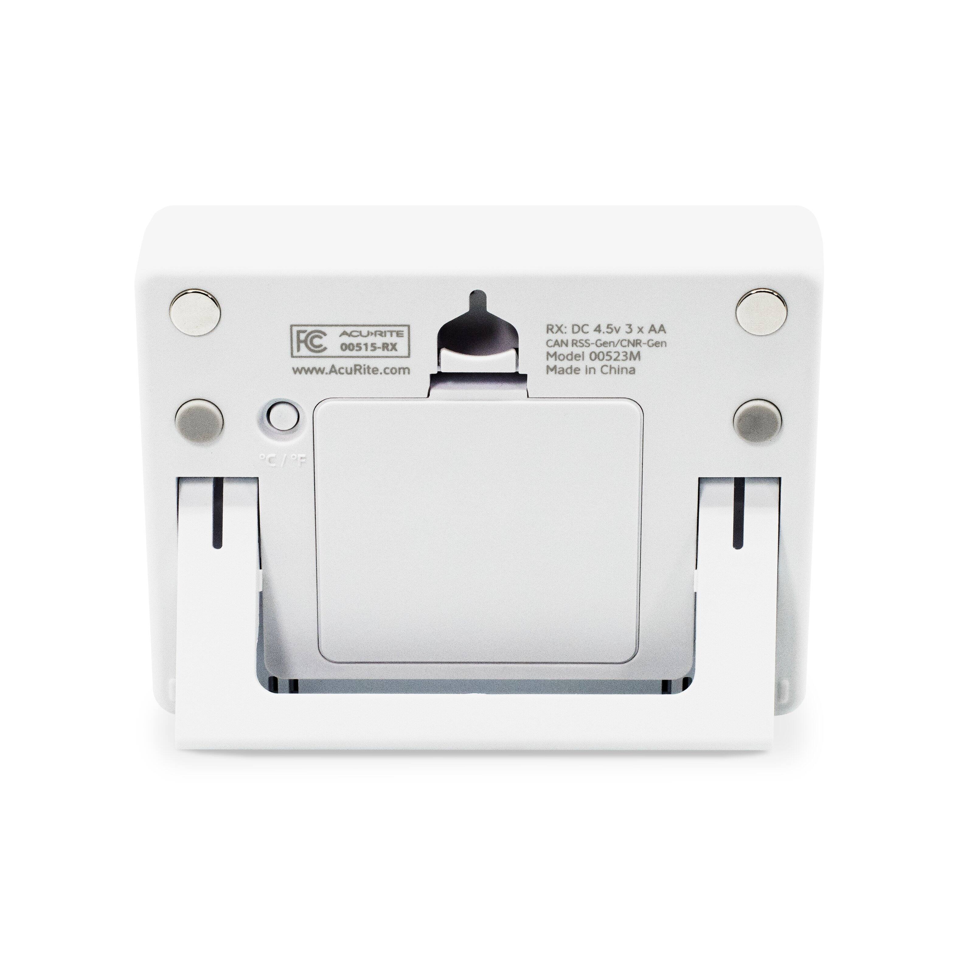 Alt View 4. AcuRite - Digital Fridge and Freezer Thermometer with Wireless Sensors - White.