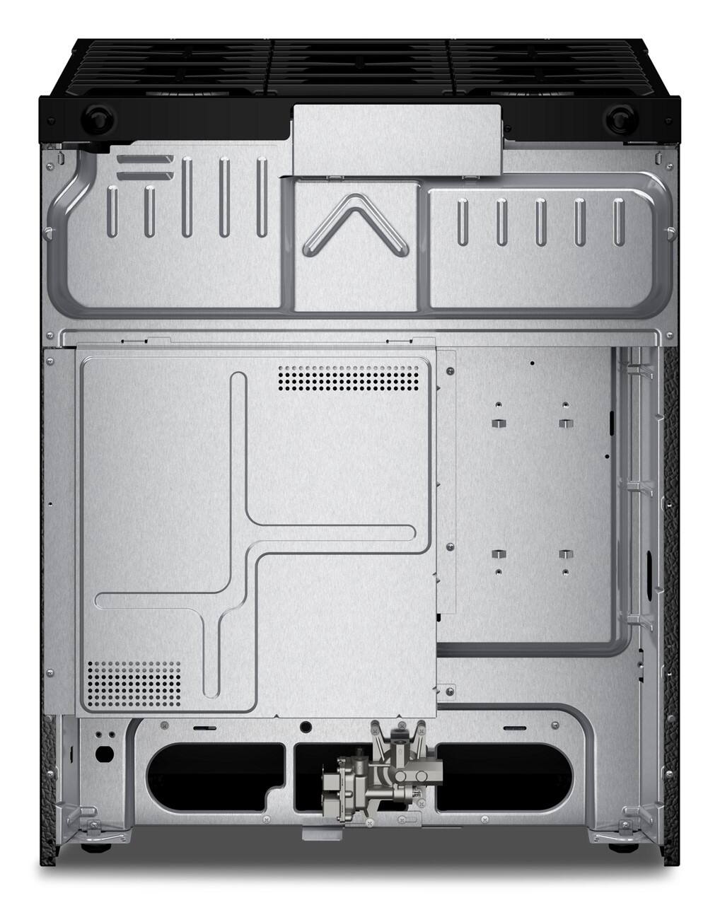 Back. Whirlpool - 5.0 Cu. Ft. Freestanding Slide-In Gas Range with No Preheat and Slow Cook Modes - Black.