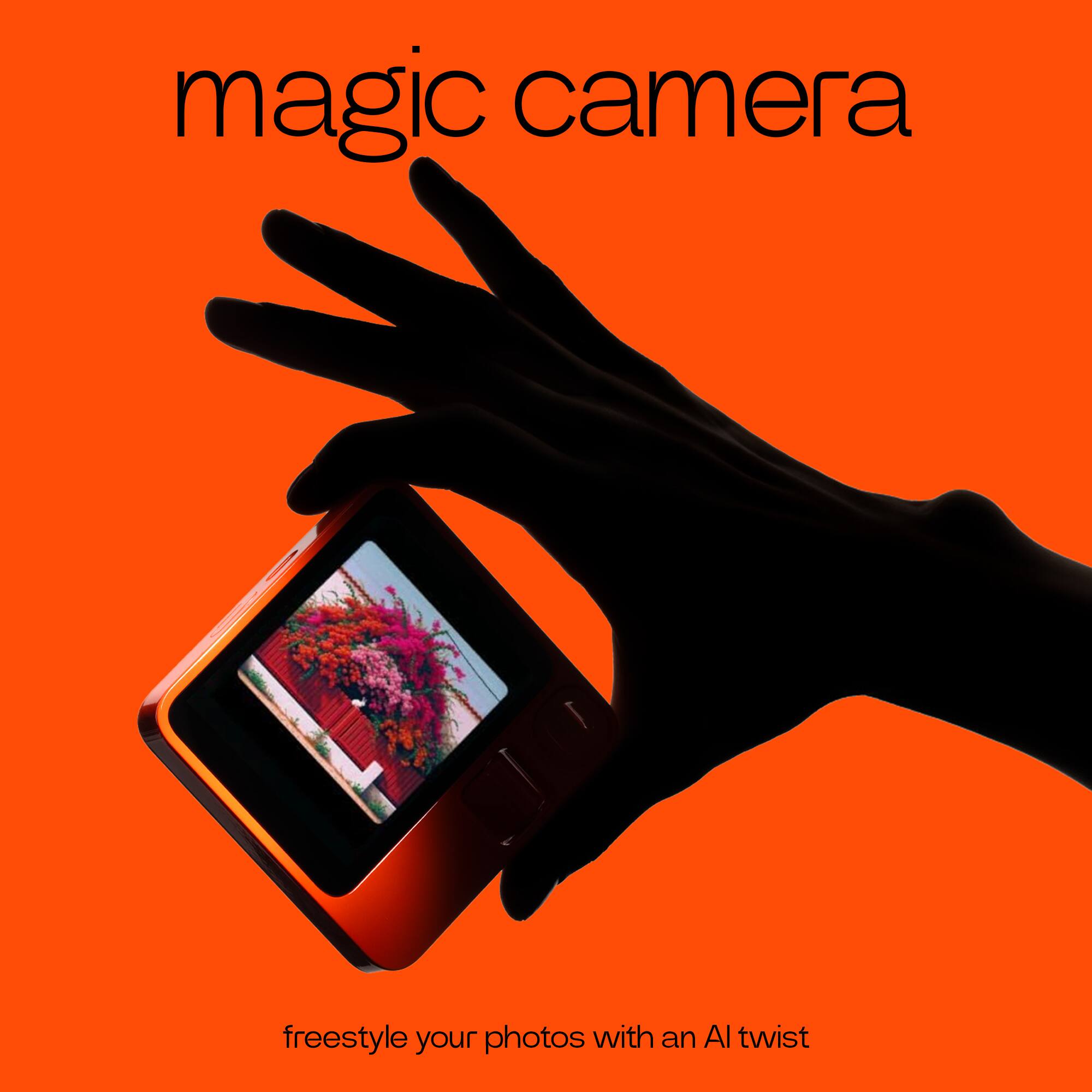 magic camera  
freestyle your photos with an AI twist