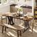 Back. Bestier - 70" Farmhouse Dining Table, Fits 6-8, Multi-Color for Retro/Modern, Kitchen, Party Desk - Brown.