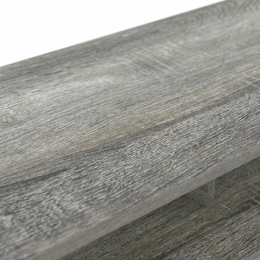 Alt View 4. FurniFact - French Oak Grey TV Stand with Fireplace for Up to 55-Inch Screens - Gray.