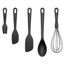 Henckels - Silicone Onyx 5-pc Baking Utensil Set - Black