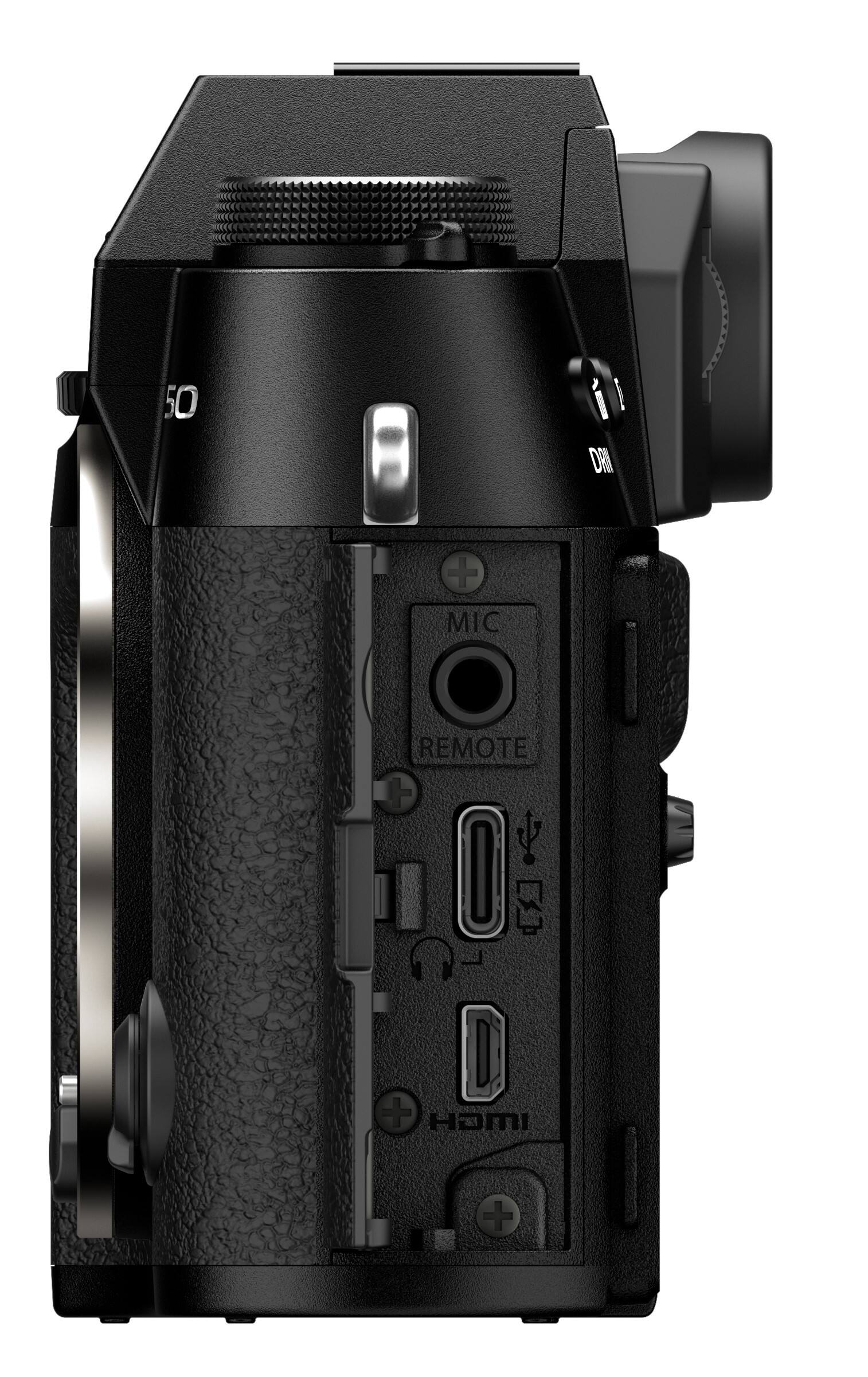 The image features a black digital camera with a large lens. The camera is equipped with a microphone and a remote control, making it a versatile and convenient device for capturing high-quality photos and videos. The camera is designed to be compact and easy to handle, making it suitable for various situations and environments.