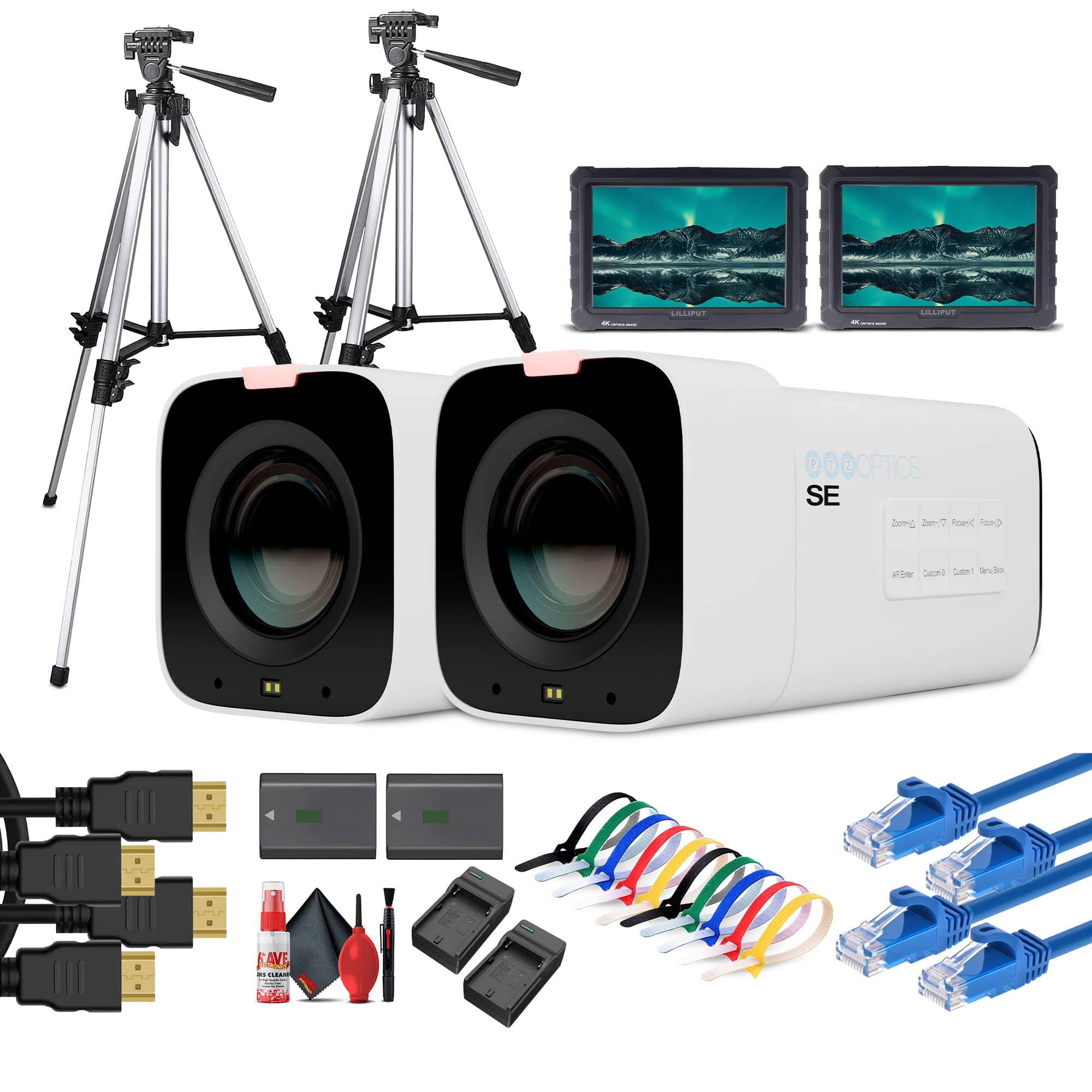 PTZOptics - Studio SE Hive-Linked PTZ Camera w/ 20x Optical Zoom, HD Streaming–White | More