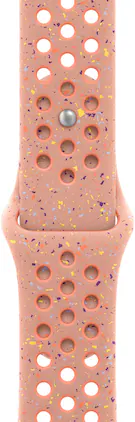 Apple - 42mm Nike Sport Band - S/M - Alpenglow Pink
