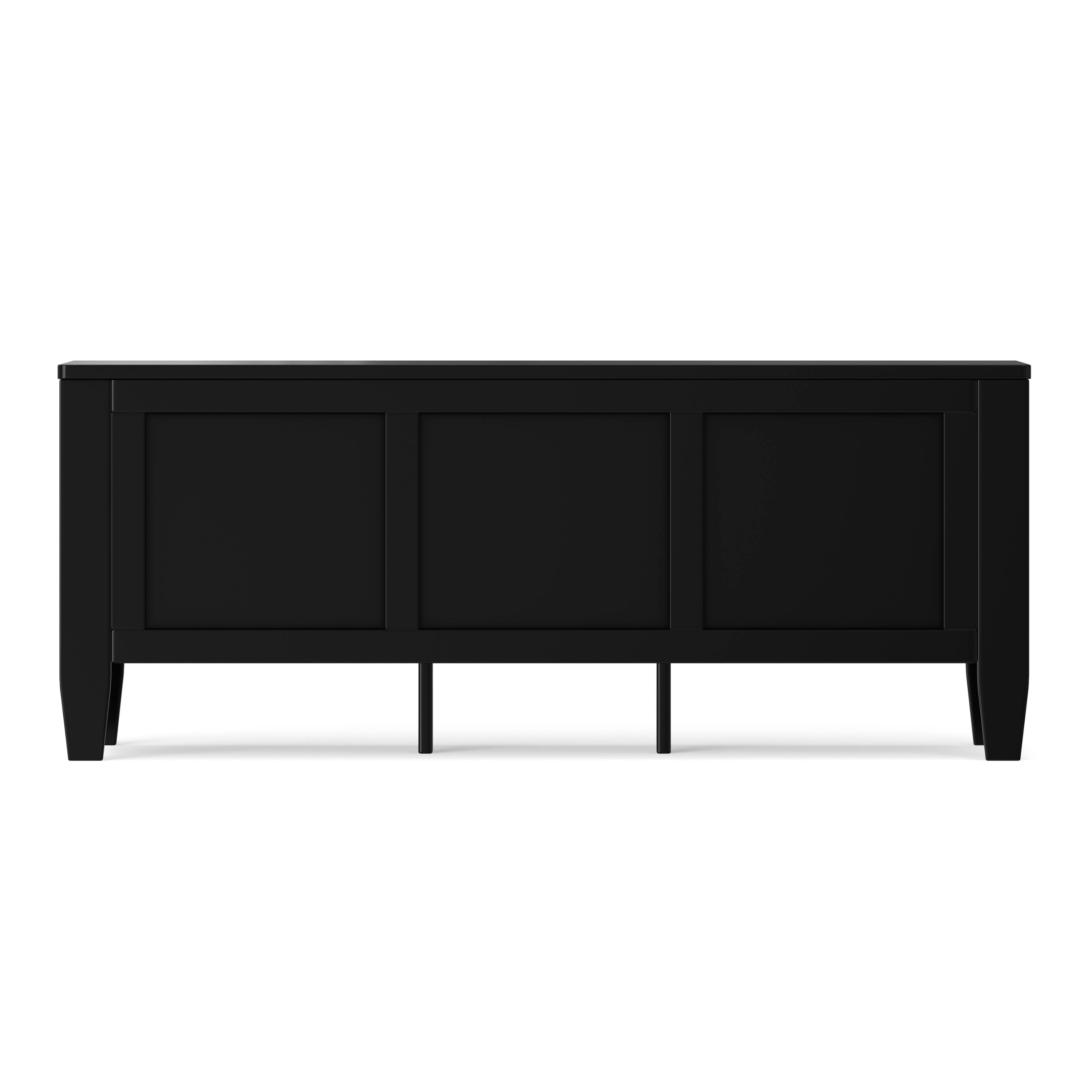Left. Simpli Home - Simpli Home Brooklyn 51W Storage Bench Trunk - Black.