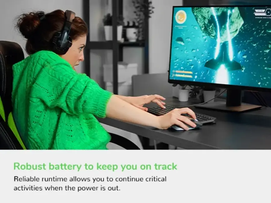 Robust battery to keep you on track. Reliable runtime allows you to continue critical activities when the power is out.