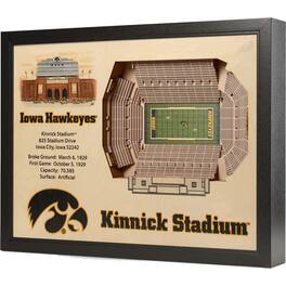 YouTheFan - Iowa Hawkeyes 25.5" x 19.5" Kinnick Stadium Stadium Views Wall Art - Multicolor