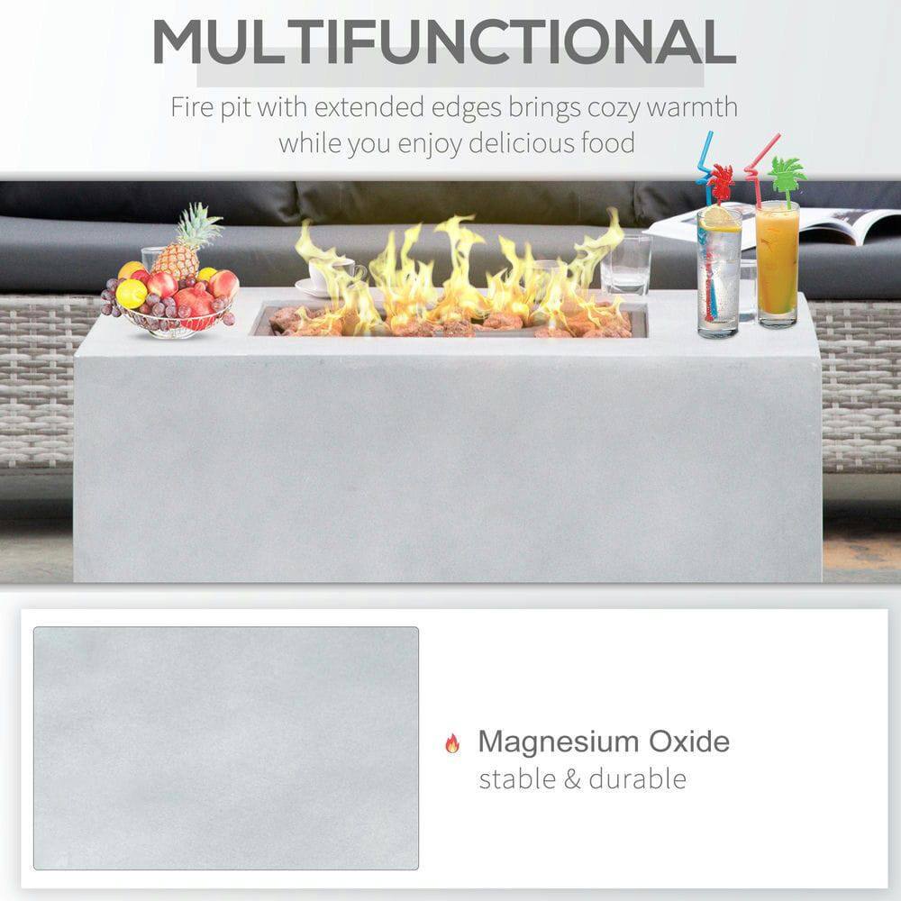 MULTIFUNCTIONAL  
Fire pit with extended edges brings cozy warmth while you enjoy delicious food  

Magnesium Oxide  
stable & durable