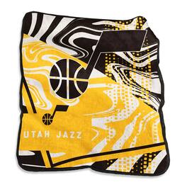 Logo Brands - Utah Jazz 50" x 60" Swirl Raschel Throw Blanket - Multicolor