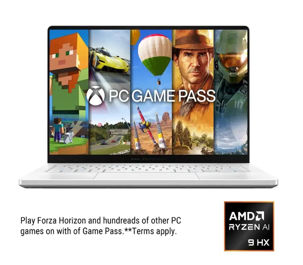PC GAME PASS 117

Play Forza Horizon and hundreds of other PC games on with Game Pass. **Terms apply.

AMD RYZEN AI 9 HX