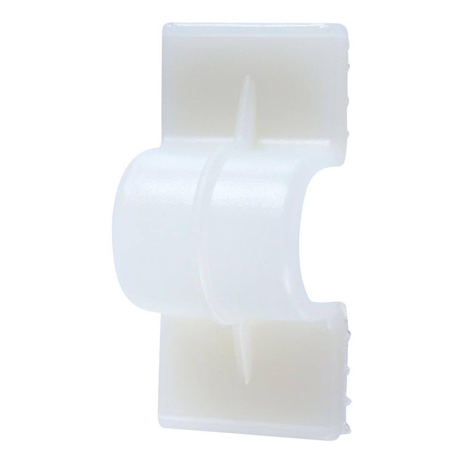Left. Jandorf - Jandorf 1/2 in. D X 1.6 in. L White Nylon Cable Clip.