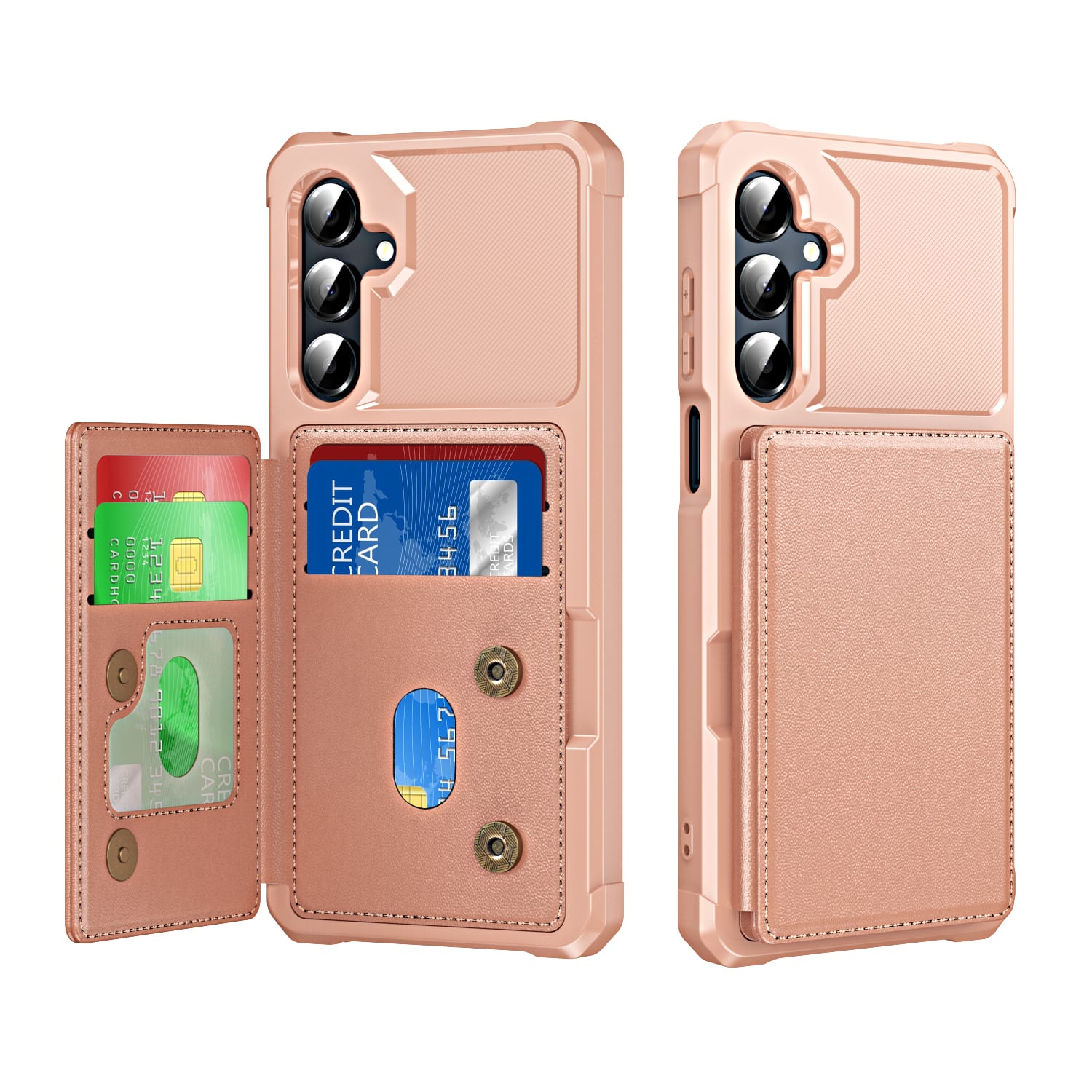 UUCOVER - Shockproof Wallet Back Case for Samsung Galaxy S25 FE,Magnetic PU Leather+TPU Card Slots Case Kickstand Cover - Rosegold price history on PriceWatchPro