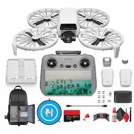 DJI - Flip Drone with RC 2 Remote Controller - 4K UHD, 31Min Flight Time - Bundle