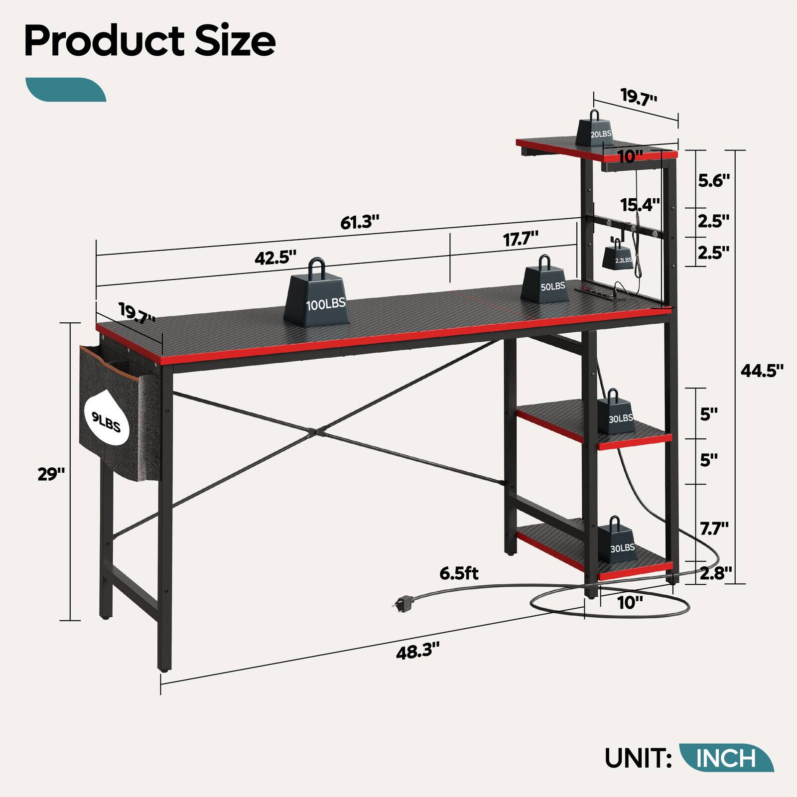 Product Size: 19.7" x 61.3" x 42.5"
Weight: 100 LBS
Material: 17.7" SOLBS
Weight: 20 LBS
Material: 10" x 15.4" IA
Weight: 12 LBS
Material: 5.6" x 2.5" x 2.5"
Weight: 44.5" x 29" x 9 LBS
Material: 3OLBS
Dimensions: 5" x 5" x 6.5ft
Material: 3OLBS
Dimensions: 10" x 7.7" x 2.8"
Material: 48.3" UNIT: INCH