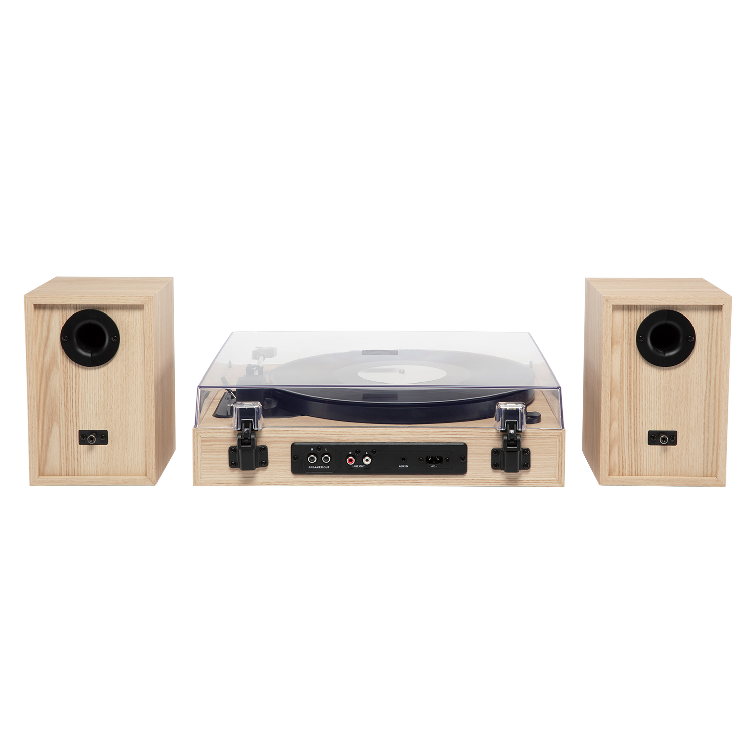 Alt View 4. Victrola - Victrola Harmony Bluetooth Turntable System with Speakers - Natural.