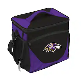 Logo Brands - Baltimore Ravens 24-Can Cooler - Black