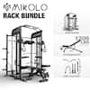 MIKOLLO RACK BUNDLE
Smith machine
1200 LBS WEIGHT CAPACITY
FID Weight Bench
cable accessories