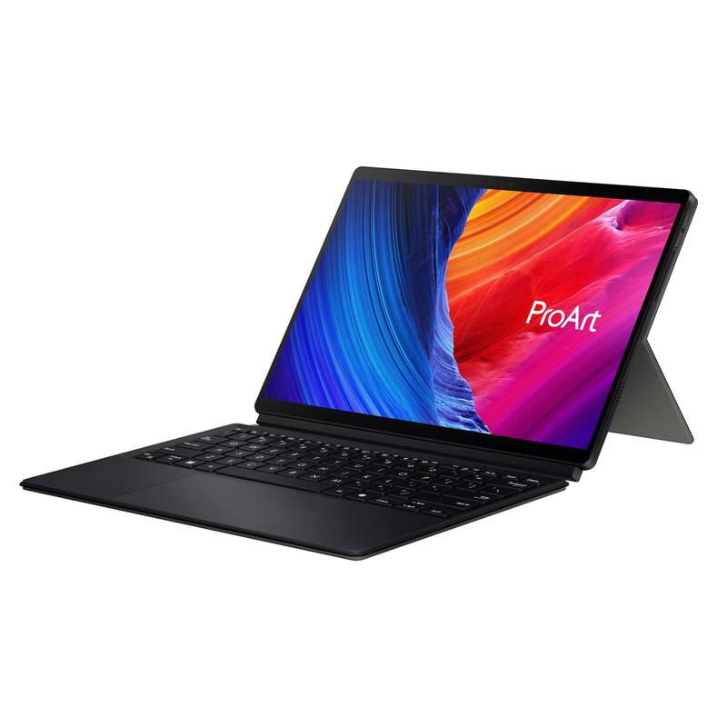 Alt View 2. ASUS - ASUS ProArt 13" 3K Touch 2-in-1 Laptop,Snapdragon X Plus,16GB RAM,512GB SSD+1TB Dock Set,Backlit KB,Win11,Black - Black.