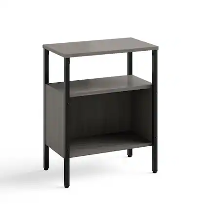 Front. Safco - Safco Simple Storage Space Saving Compartment Organizer Stand, Sterling Ash - Grey.