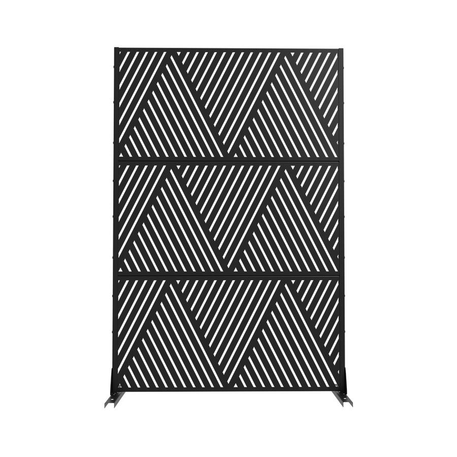 PexFix 72 in. x 47 in. Triangle Pattern Metal Outdoor Privacy Screen ...